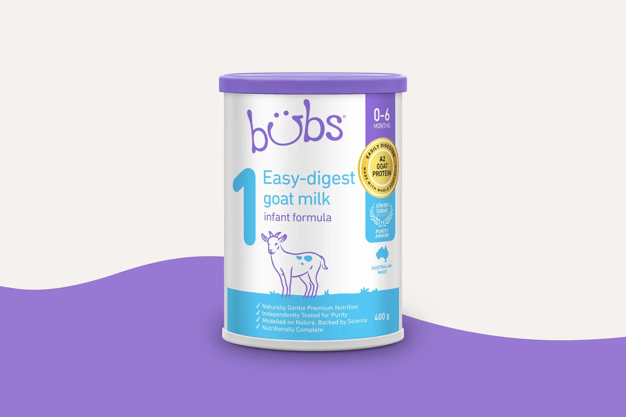 Bubs Easy-digest Goat Milk Infant Formula Stage 1 - 400g